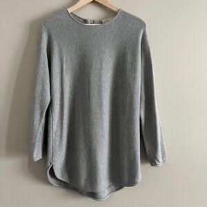 Michael Kors Pullover Sweater with Back Zipper | Size M | Grey